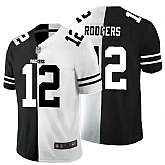 Nike Packers 12 Aaron Rodgers Black And White Split Vapor Untouchable Limited Jersey Dyin,baseball caps,new era cap wholesale,wholesale hats
